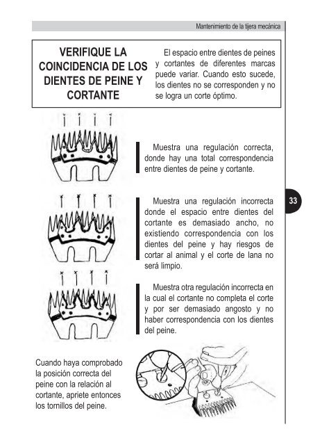 Manual de esquila Tally-Hi con tijera mecánica