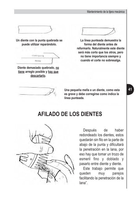 Manual de esquila Tally-Hi con tijera mecánica