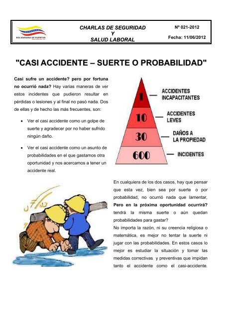 casi accidente, suerte o probabilidad 021