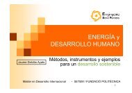 ENERGÍA y DESARROLLO HUMANO