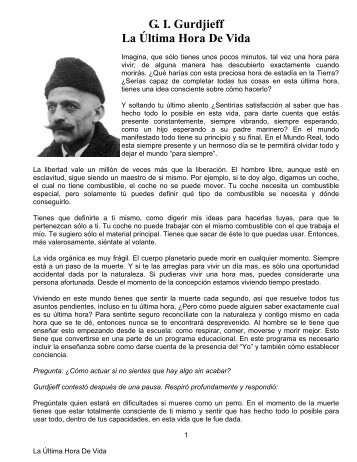 Gurdjieff - Ultima hora de vida.pdf - The Conscious Living Foundation