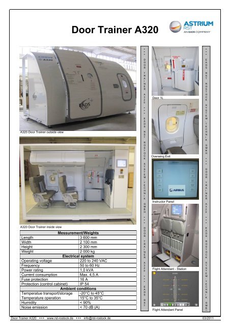 Door Trainer A320 - RST Rostock System-Technik