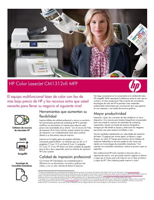 HP Color LaserJet CM1312nfi MFP