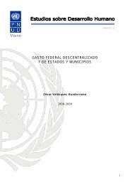 gasto federal descentralizado - Programa de las Naciones Unidas ...