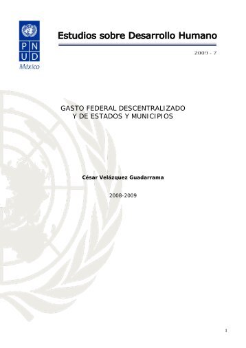 gasto federal descentralizado - Programa de las Naciones Unidas ...