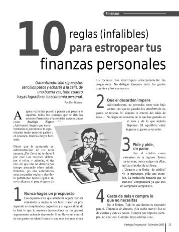 finanzas personales - Intelegis