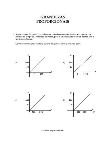 Grandezas proporcionais