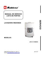 Lavadora redonda LRA-13 - Talleres de Servicio - Koblenz