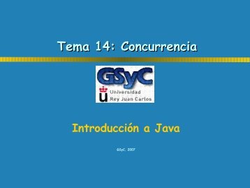 Clase Thread - docencia de la ETSIT-URJC