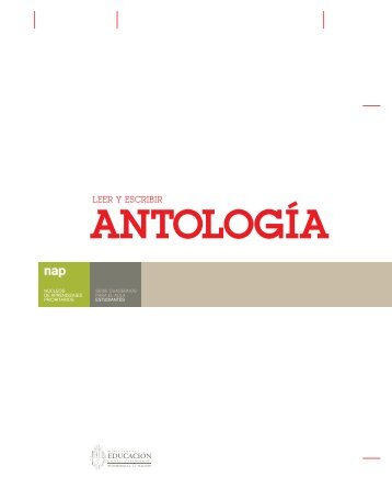 Antología : Leer y escribir - Biblioteca Nacional de Maestros ...