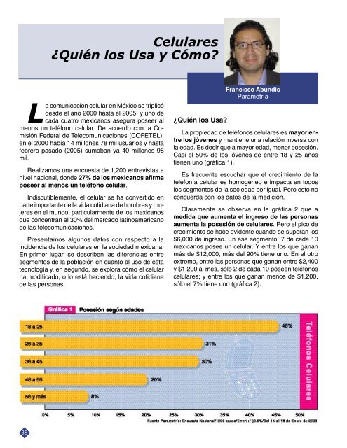 Celulares ¿Quién los Usa y Cómo? - AMAI