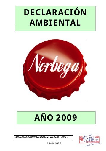 DECLARACIÓN AMBIENTAL AÑO 2009 - Coca-Cola