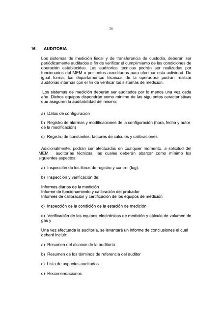 normas tecnicas para la fiscalizacion automatizada del gas natural