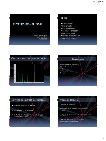 Espectroscopía de masas