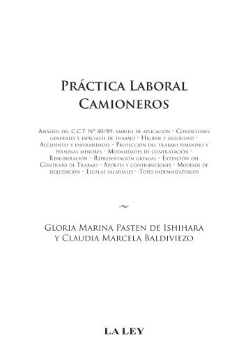 PRácticA LAbORAl CAMiONEROS - La Ley