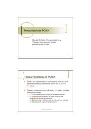 Temporizadores POSIX Tareas Periódicas en POSIX