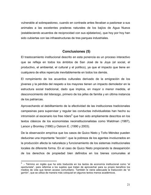 Globalización y descampesinización de una comunidad ... - alasru