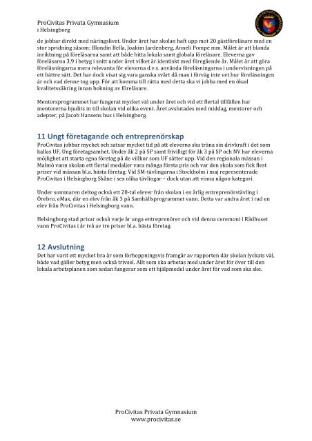 Kvalitetsredovisning Helsingborg (PDF) - ProCivitas