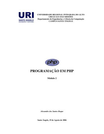 PROGRAMAÇÃO EM PHP - URI