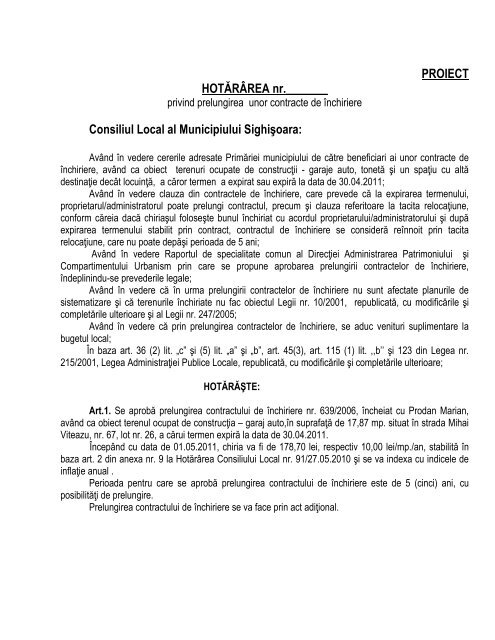 Ph19 prelungiri contracte martie.pdf - Primăria Municipiului Sighişoara