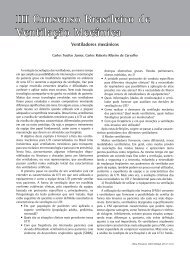 Ventilação Mecânica - Jornal Brasileiro de Pneumologia