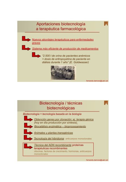 Fármacos biotecnológicos, el proceso es el producto ÍNDICE