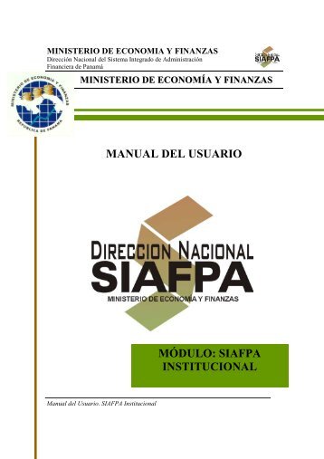 Manual SIAFPA Institucional - Ministerio Público