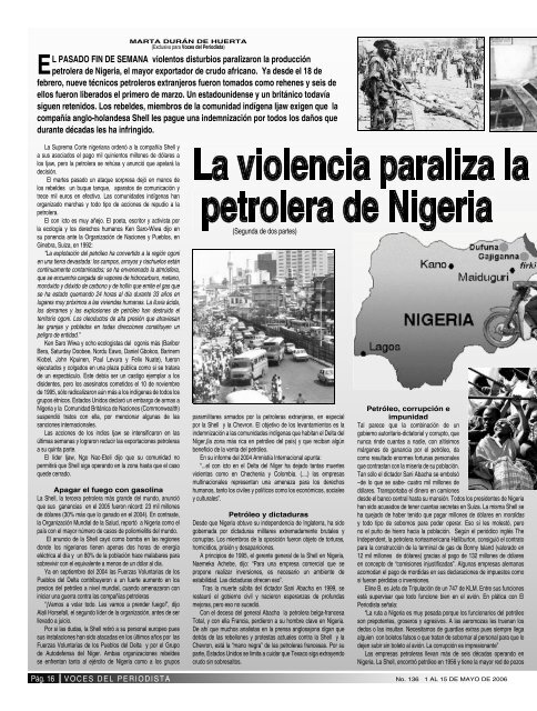 MUERTA FÚTBOL NIGERIA - Voces del Periodista