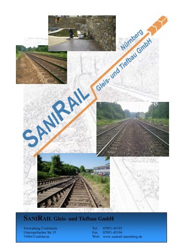 Firmenvorstellung SANIRAIL Nürnberg GmbH - SANIRAIL Gleis