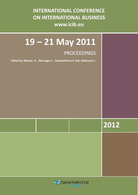 19 – 21 May 2011 - ICIB