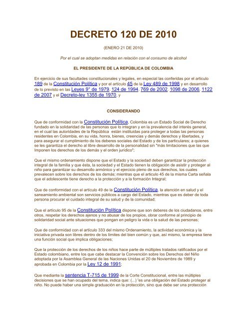 Decreto 120 de 2010.pdf - Salud Ocupacional