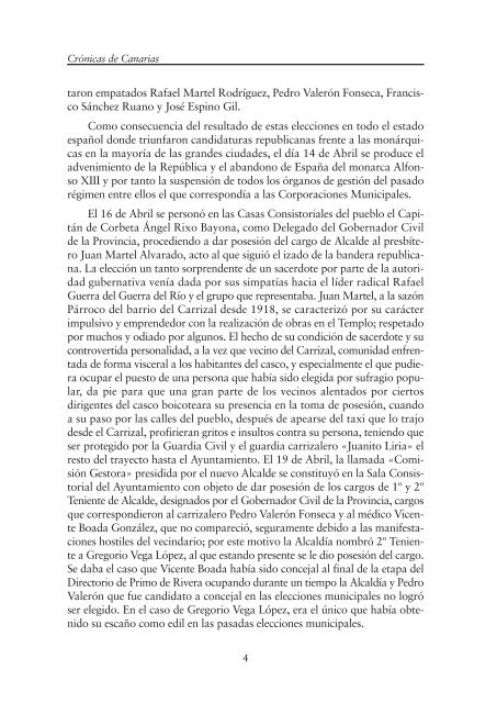 Cronicas de la segunda republica en ingenio - PSOE