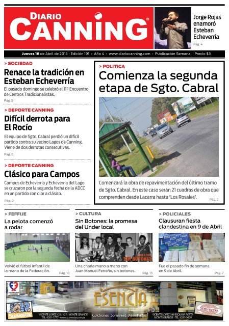 18 de Abril - Diario Canning