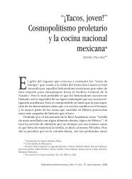 Cosmopolitismo proletario y la cocina nacional mexicana