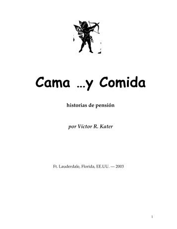 Cama y Comida , historias de pension por Victor Kater - home