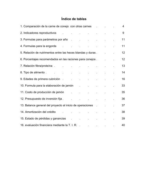 proyecto integral para la elaboracion de jamon de conejo en la ...