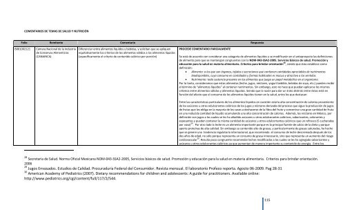 Comentarios a los “Lineamientos Generales para el expendio o ...