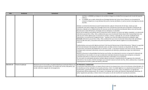 Comentarios a los “Lineamientos Generales para el expendio o ...