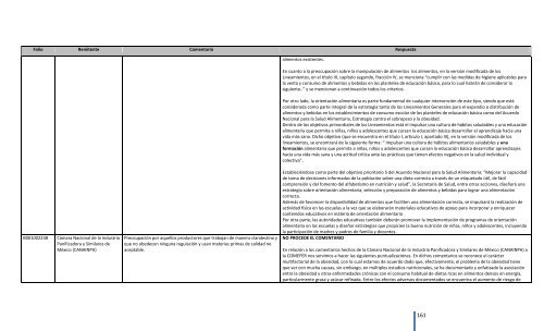 Comentarios a los “Lineamientos Generales para el expendio o ...