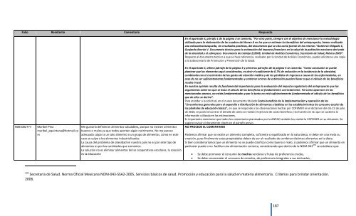 Comentarios a los “Lineamientos Generales para el expendio o ...