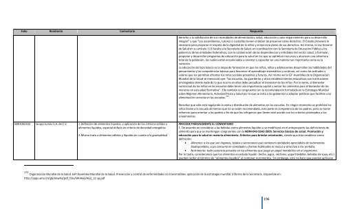 Comentarios a los “Lineamientos Generales para el expendio o ...