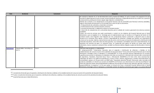 Comentarios a los “Lineamientos Generales para el expendio o ...