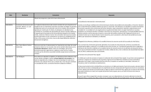 Comentarios a los “Lineamientos Generales para el expendio o ...