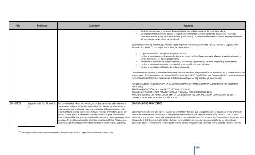 Comentarios a los “Lineamientos Generales para el expendio o ...