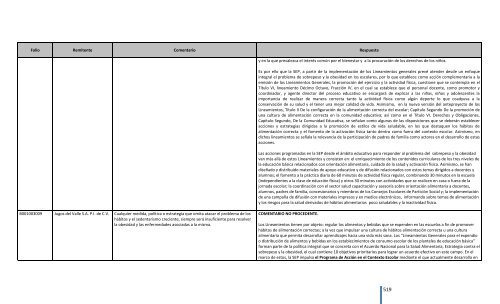 Comentarios a los “Lineamientos Generales para el expendio o ...