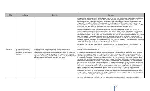 Comentarios a los “Lineamientos Generales para el expendio o ...