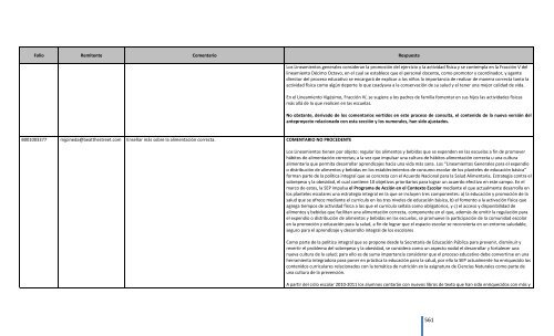 Comentarios a los “Lineamientos Generales para el expendio o ...