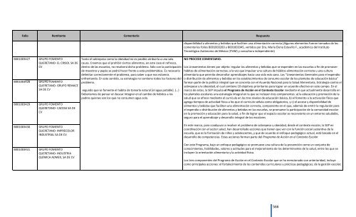 Comentarios a los “Lineamientos Generales para el expendio o ...