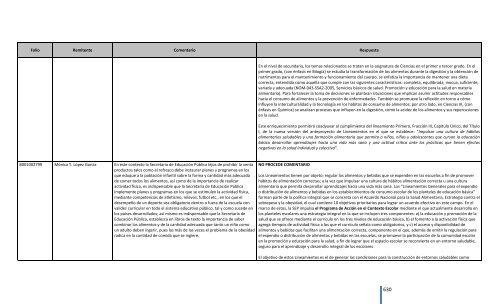 Comentarios a los “Lineamientos Generales para el expendio o ...