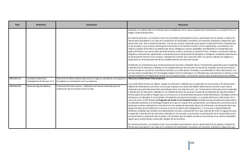 Comentarios a los “Lineamientos Generales para el expendio o ...